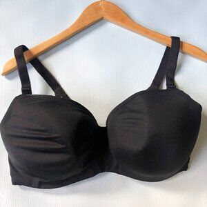 Torrid Lightly Lined Full Coverage Balconette Bra Black 40DDD / 40F Underwire